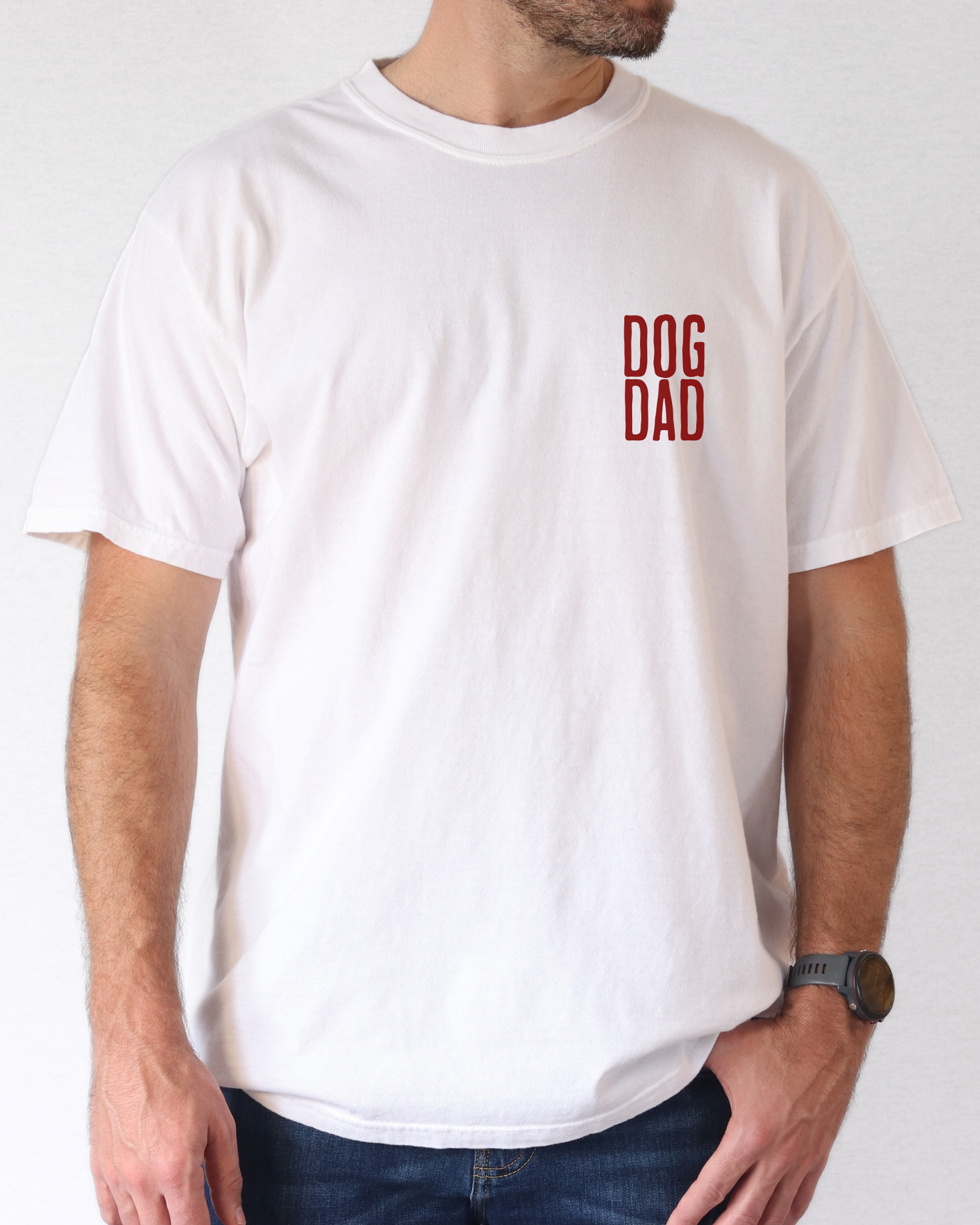Dog Dad Embroidered t-shirt