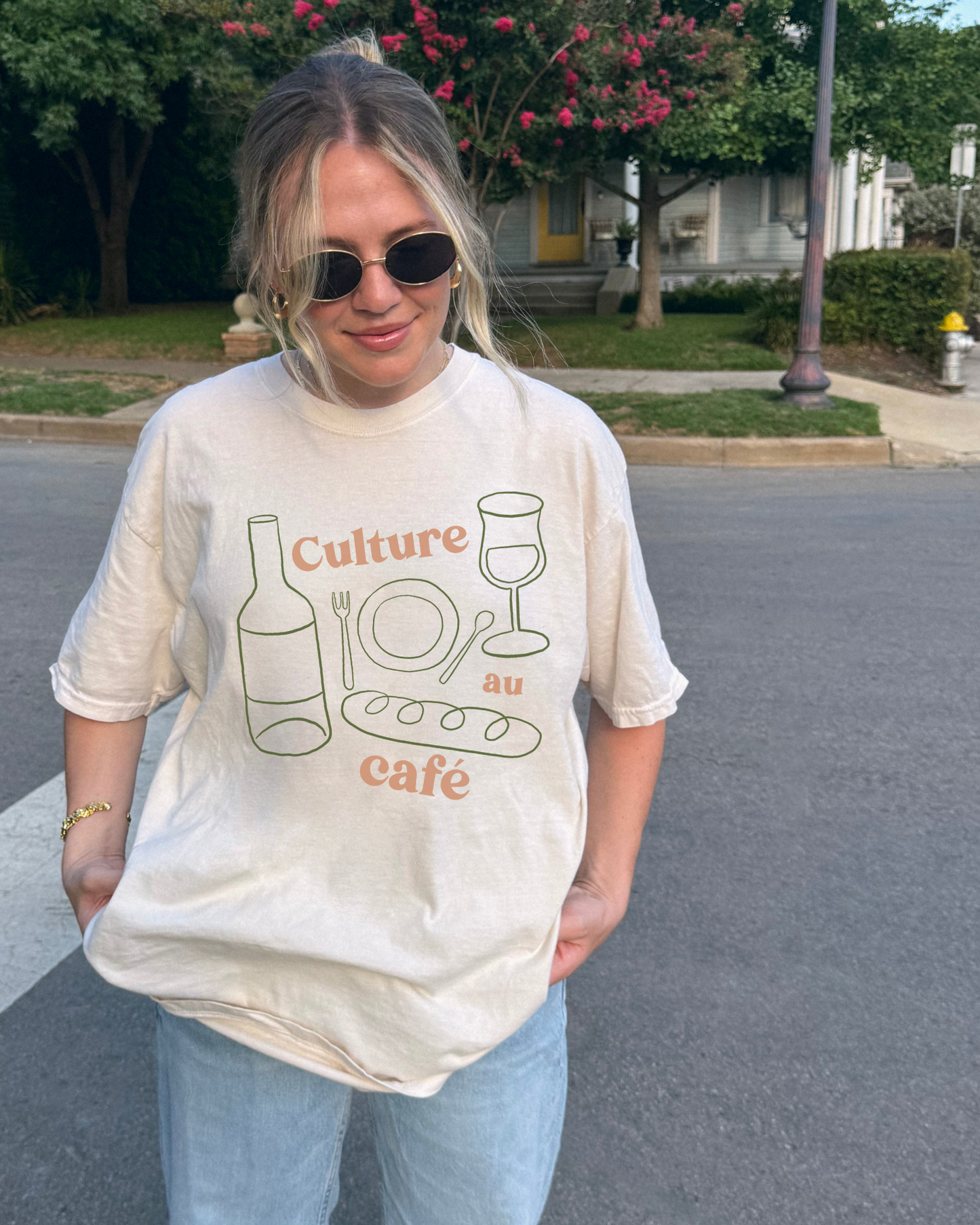 Culture au Café t-shirt