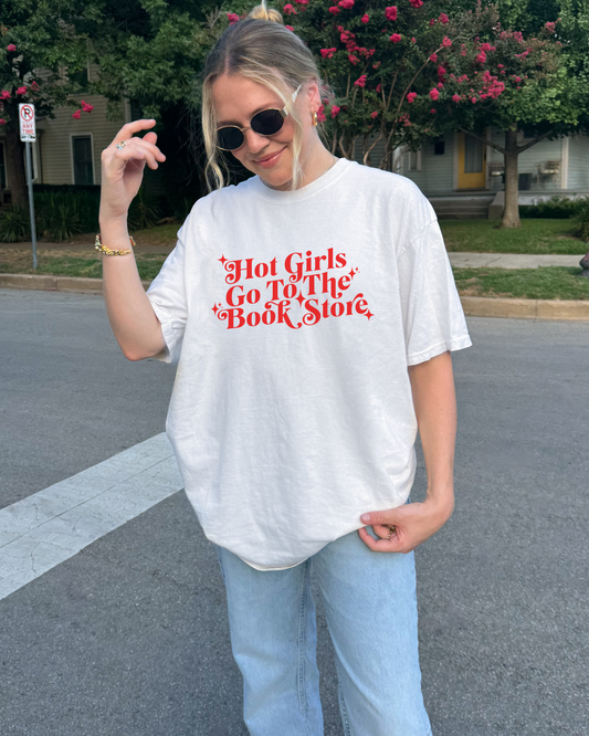 Hot Girls Go To The Book Store t-shirt