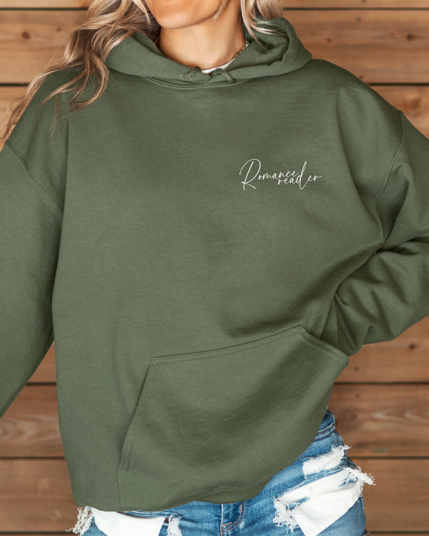 Romance Reader Embroidered Hoodie