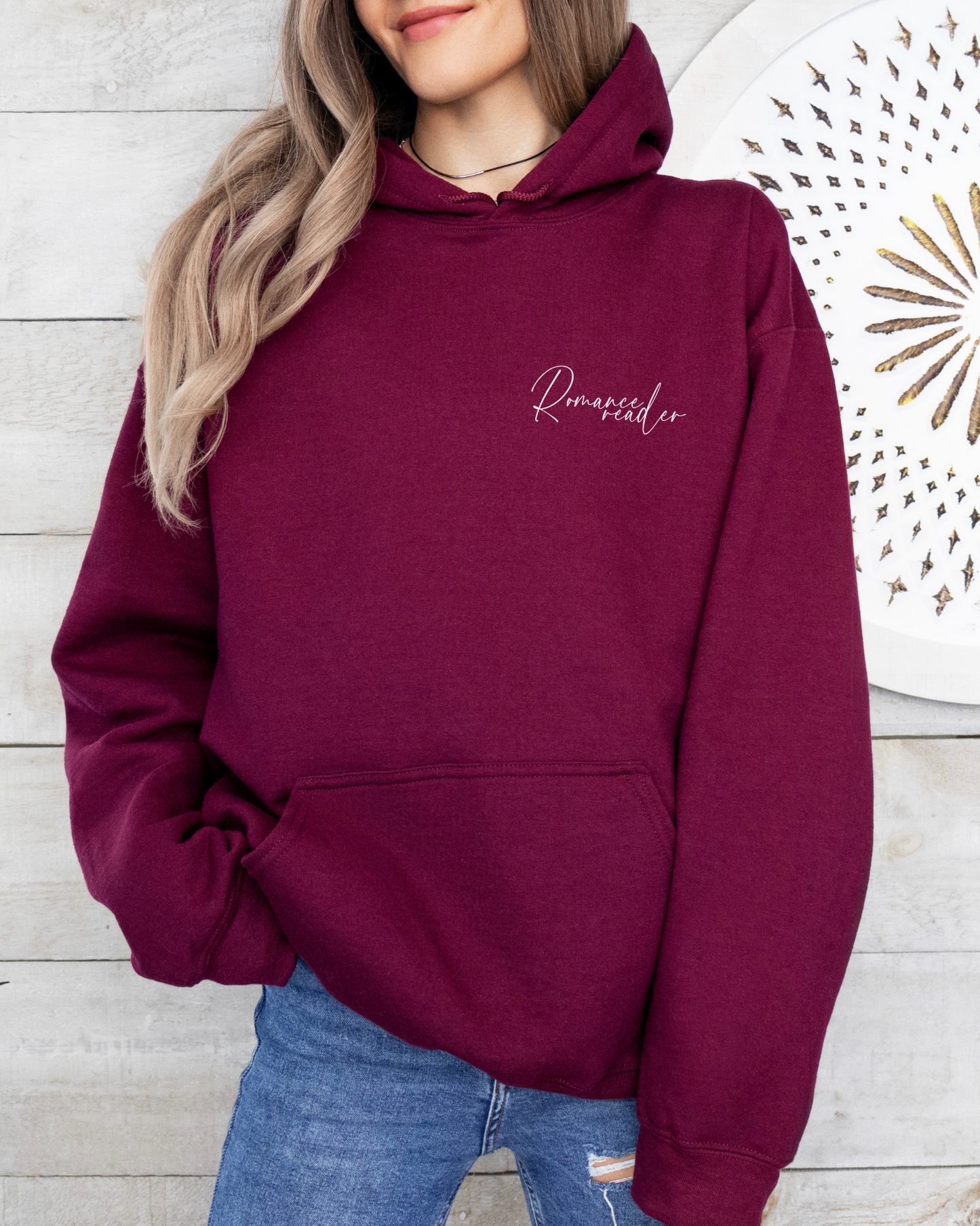 Romance Reader Embroidered Hoodie